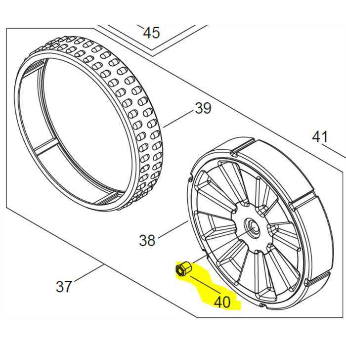 Fixation de roue autoserrant Belrobotics, YB-002-00000