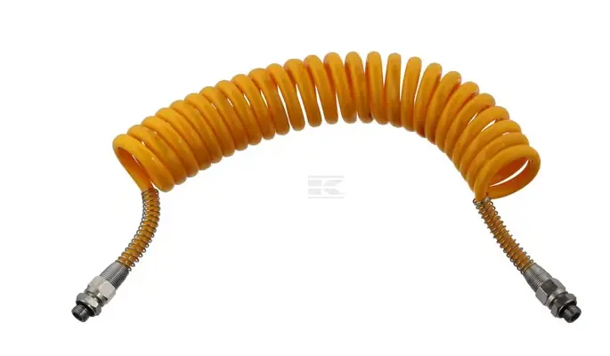 [T710045] Tuyau d'air spiralé 6 m M16 x 1,5 jaune T710045