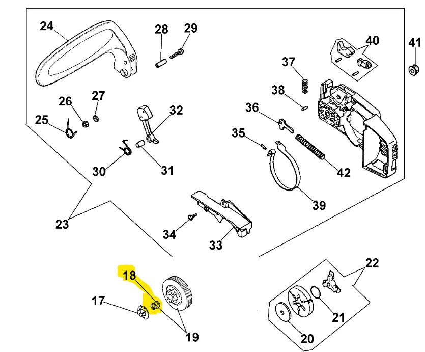 [50030372] Roulement à aiguille Efco 132S 50030372, 1620020865