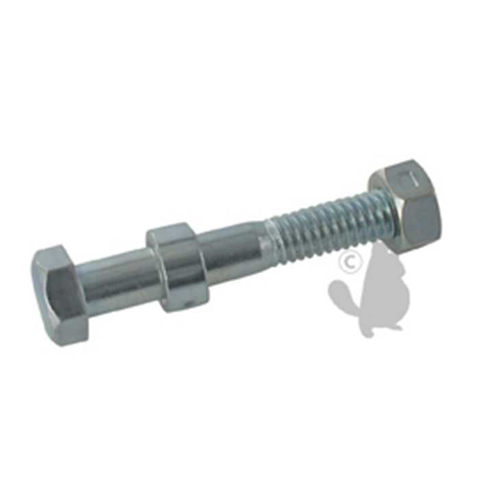 [3944] Axe/écrou de sécurité adaptable pour chasse neige NOMA - Longueur: 50 8mm diam : 8mm. Remplace orig, 6403272, 640-3272