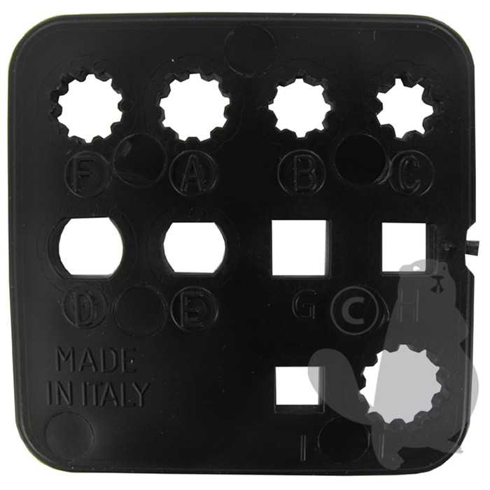 [920-7033] Gabarit détrompeur pour identification de ladaptateur nécessaire au renvoi dangle universel 1602042., 9207033, 920-7033