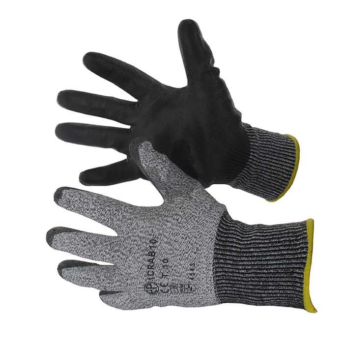 Paire de gants anti coupures multifibres enduite de micromousse PYU à base aqueuse. Protège lutilisa, 9808203, 980-8203