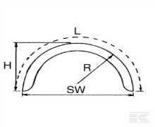 Garde-boue de remorque pour voiture en acier galvanise, AH10513