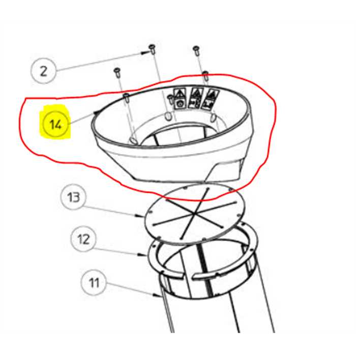 [BR 930 010 230] Entonnoir alimentation orange NEO 2 - NEO 3 BR930010230, BR930010230