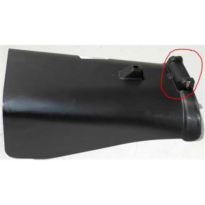 [GX24236] Goulotte sortie de canal herbe John Deere x155r raccord 2 attaches, GX24236