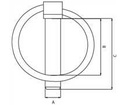 Goupille clips d4.5-32, BROQUE, GOUPCLIP4L32