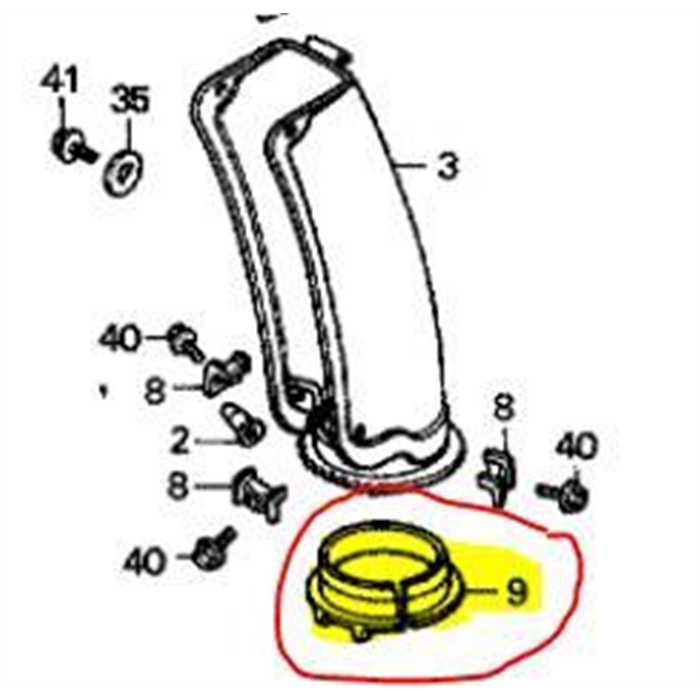 [76325-732-000] Bague rotation de buse fraise a neige HONDA HS, 76325732000, 76325-732-000