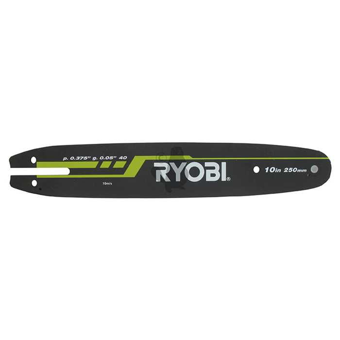 Guide origine RYOBI coupe 25 cm - 3/8LP .043 1 1 mm 40E pour RPP750S RPP755E RP750450 Origine RAC, 1705239, 170-5239