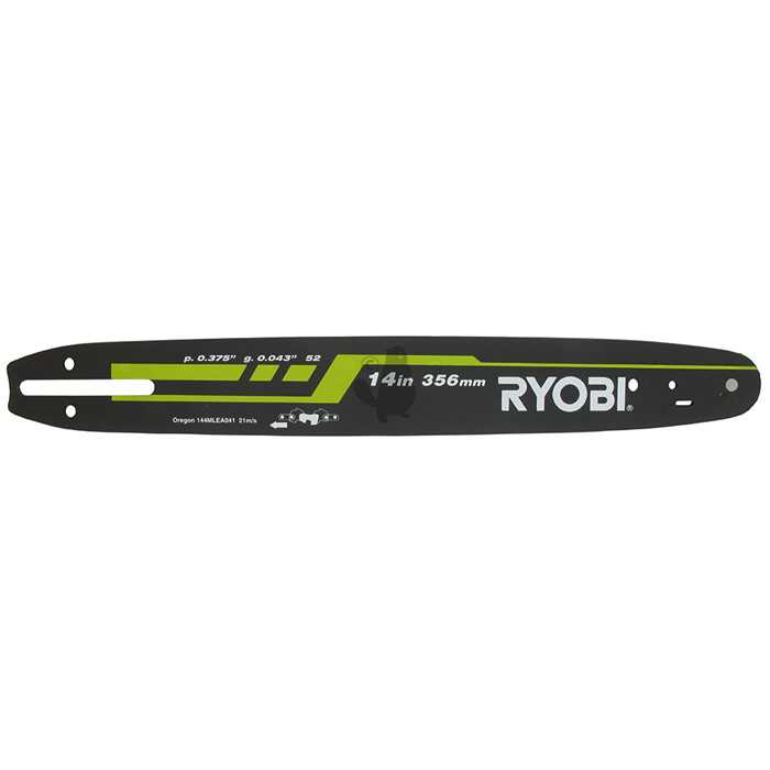 Guide origine RYOBI coupe 35 cm - 3/8LP .043 1 1 mm 52E pour RCS36X3550HI 36V RCS36B35HI 36V. Origi, 1705241, 170-5241