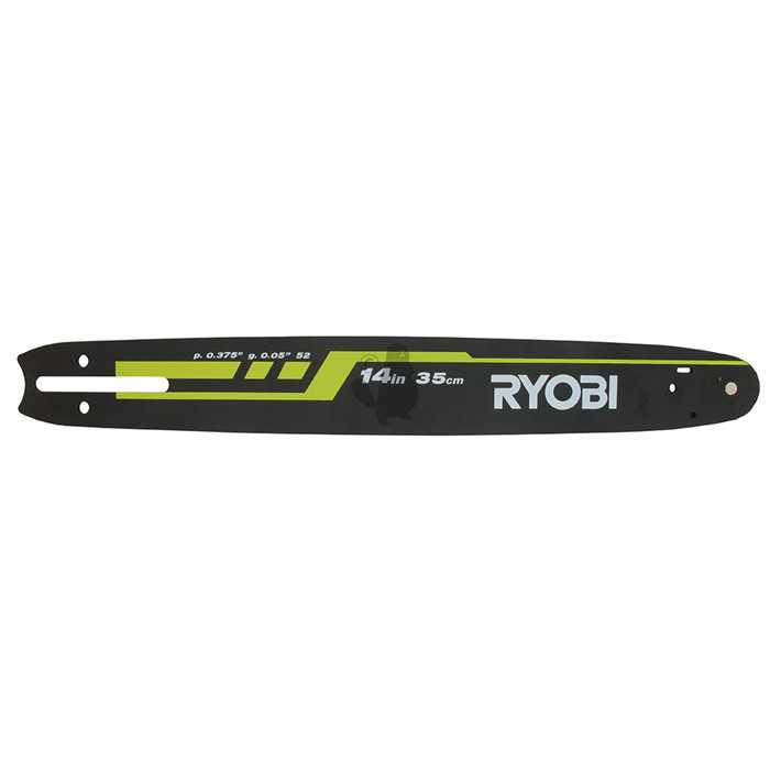 Guide origine RYOBI coupe 35 cm - 3/8LP .050 1 3 mm 52E pour RCS3835T RCS3835TC2 RCS3840T. Origine, 1705245, 170-5245