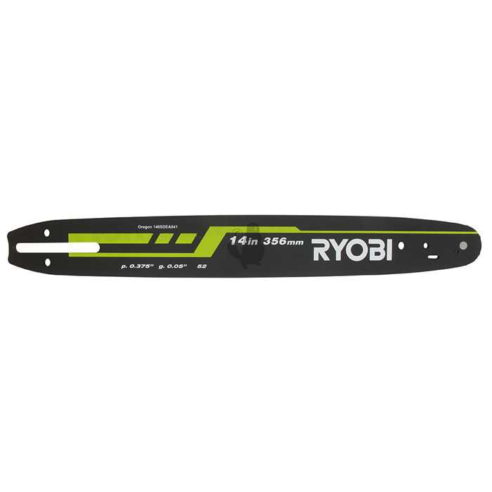Guide origine RYOBI coupe 35 cm - 3/8LP .050 1 3 mm 52E pour RCS1935 RCS1935C2. Origine RAC247., 1705247, 170-5247