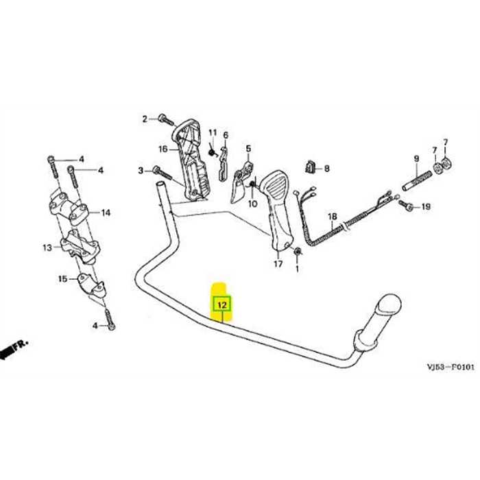 [80085-VJ5-013] Guidon de poignée de gaz UMK431 umk425 avant 2008 25MM- plus livrable -, 80085-VJ5-013