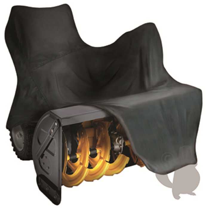 Housse polyester noire 196 x 123/96 x 114cm pour fraise à neige, 9102495, 910-2495