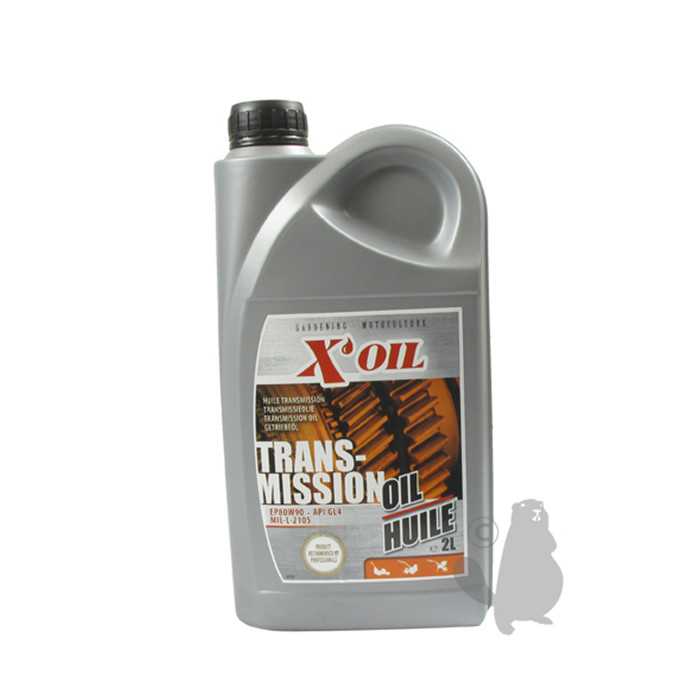 Huile de transmission XOIL 80W90 API GL4 MIL-L-2105 en bidon de 2 litres Emballé par 12., 8102331, 810-2331