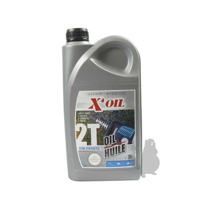 Huile 2 temps semi-synthèse XOIL API TC en bidon de 2 litres Conditionnement de 12. 8102322. Avec b, 8102322, 810-2322