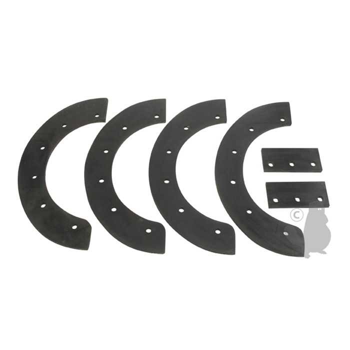 [302565-JEUDE4PIÃCES] Jeu de pales adaptable pour chasse neige NOMA 20 C2030-01D et C950-52103. Remplace origine: 302565, 6813273, 681-3273