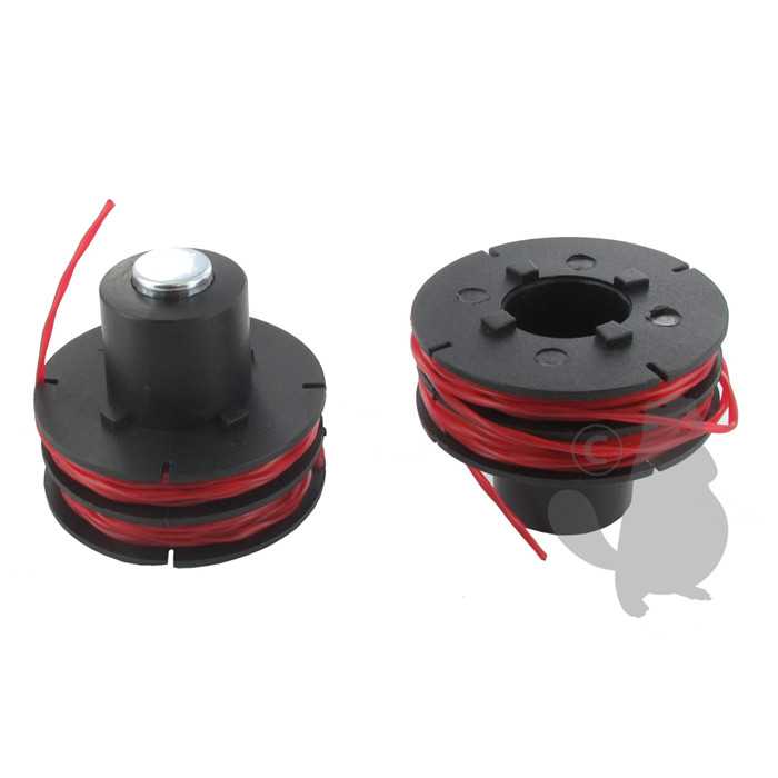 [160-6876] Jeu de 2 bobine fil nylon pour AL-KO modèles: GTE450 Confort GTE550 Premium - BetQ modèles PGT18A 1, 1606876, 160-6876