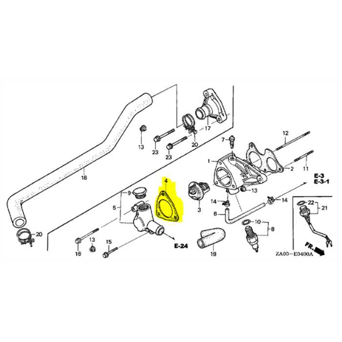 [19318-ZA0-800] Joint couvercle de thermostat HONDA GX360, 19318-ZA0-700, 19318-ZA0-800