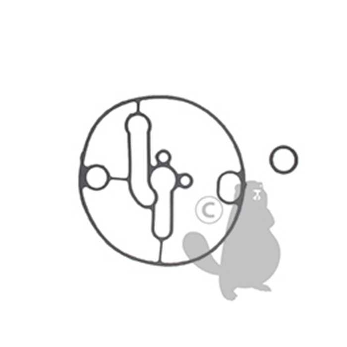 Joint de cuve de carter adaptable BRIGGS et STRATTON. Remplace origine 698781., 5205628, 520-5628