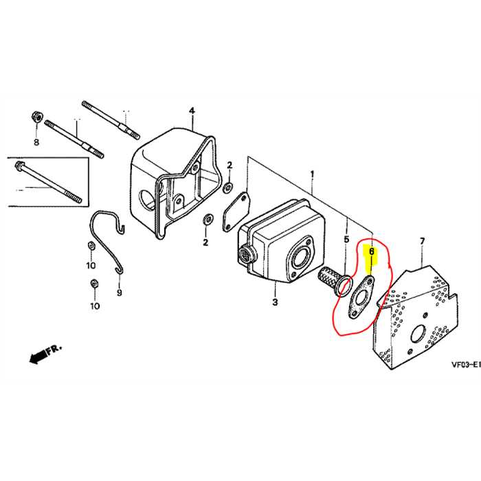 [18381-ZE6-820] Joint pot échappement HONDA GXV120-140-160, 18381-ZE6-820, 18381ZE6820