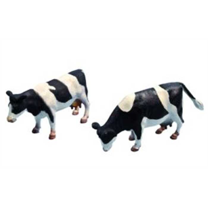 Jouet 2 vaches noires 1:32 - kids globe farming