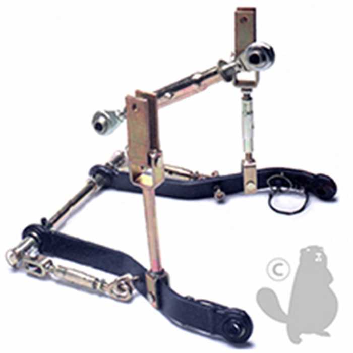 Kit dattelage arrière pour tracteur ISEKI. Comprenant une barre de poussée Cat.1 de longueur de tube, 6924001, 692-4001