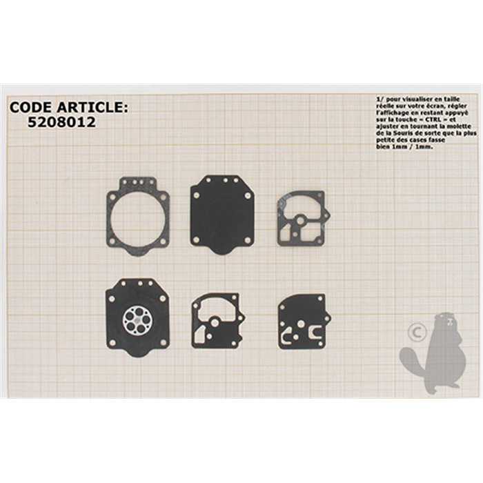 Kit membranes et joints carburateur adaptable XL-12 ST-160. Remplace origine GND-9., 5208012, 520-8012