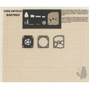 Kit réparation adaptable pour carburateur C3 monté sur STIHL FS450 FS108 FS106 FS120 FS200 FS2, 5207953, 520-7953