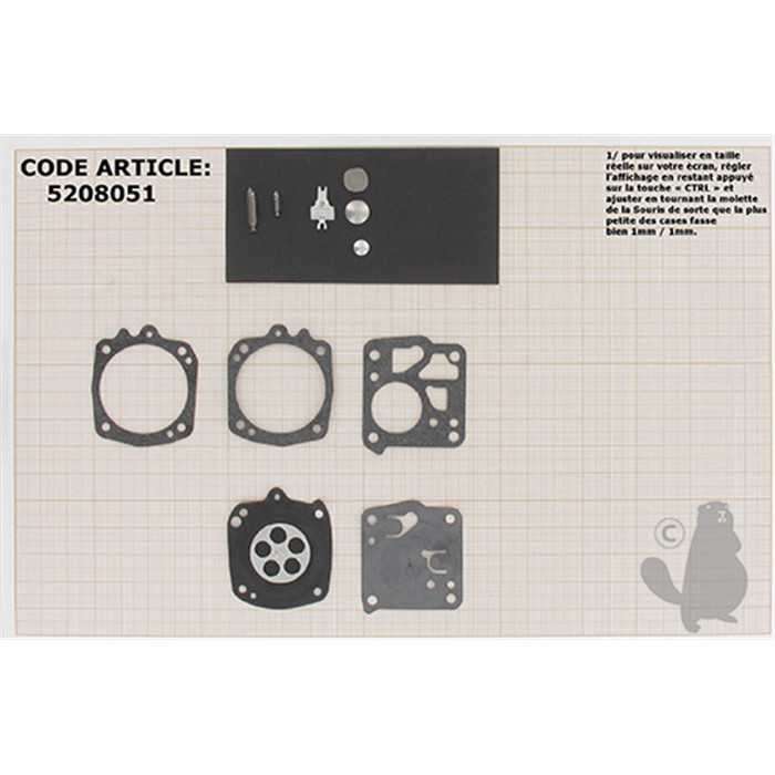 kit réparation membranes/joints, 5208051, 520-8051