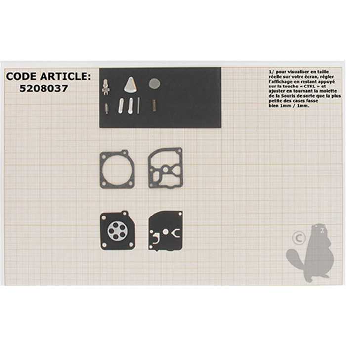 [520-8037] kit réparation membranes/joints, 5208037, 520-8037