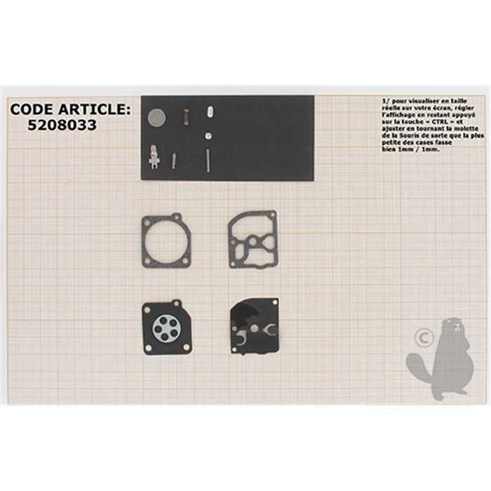 [520-8033] kit réparation membranes/joints, 5208033, 520-8033