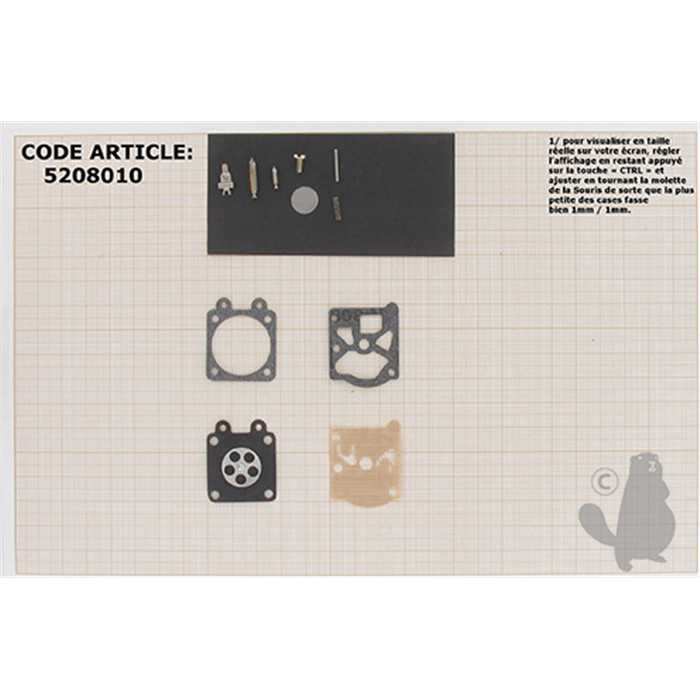 kit réparation membranes/joints, 5208010, 520-8010