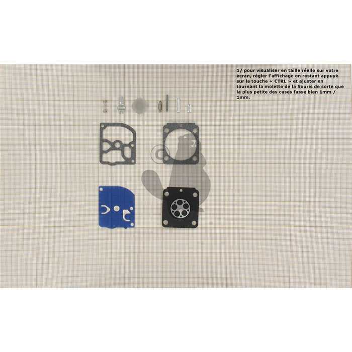 Kit de réparation carburateur pour C1Q monté sur STIHL. Remplace origine: RB-100., 5205650, 520-5650
