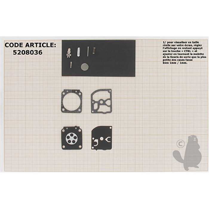 [520-8036] kit réparation membranes/joints, 5208036, 520-8036