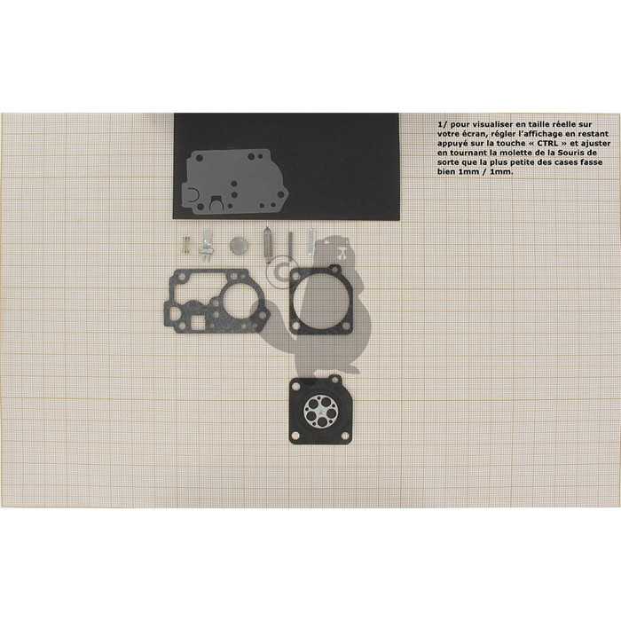 Kit de réparation carburateur pour C1U monté sur POULAN et WEEDEATER. Remplace origine: RB-142., 5205654, 520-5654