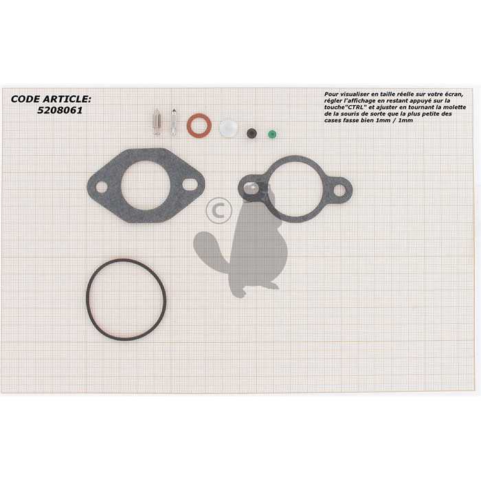 [520-8061] kit réparation membranes/joints, 5208061, 520-8061