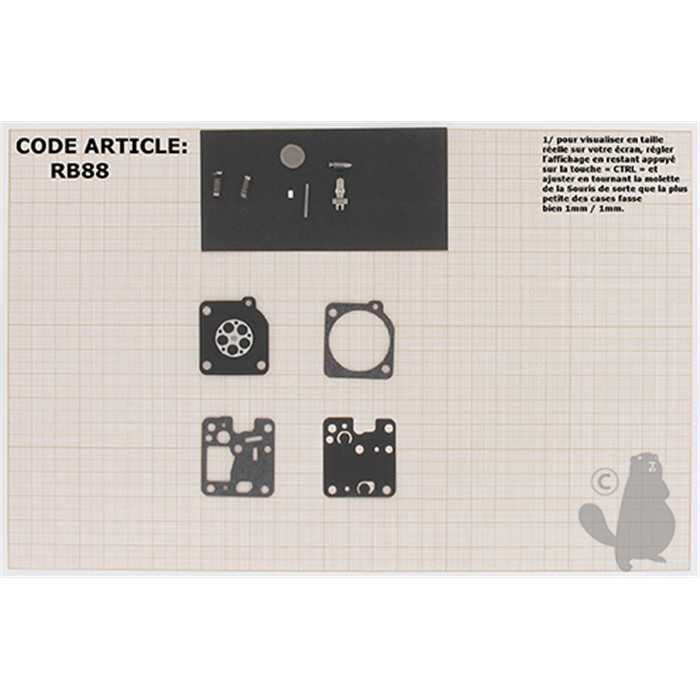 Kit réparation pour carburateurs dorigine RB-88., RB88, RB8-8