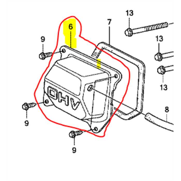 [12310-ZE1-020] Couvercle cache culasse HONDA GX160, 12310ZE1020, 12310-ZE1-010, 12310ZE1010