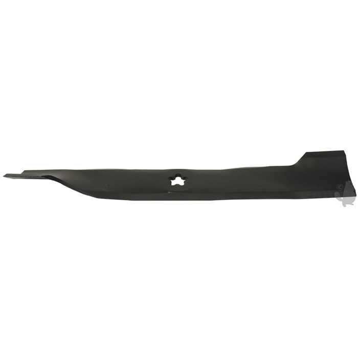 Lame soufflante adaptable pour tondeuse 48 AYP - L: 425mm - alésage central étoilé 5 pointes entrax, 1106609, 110-6609, 180054