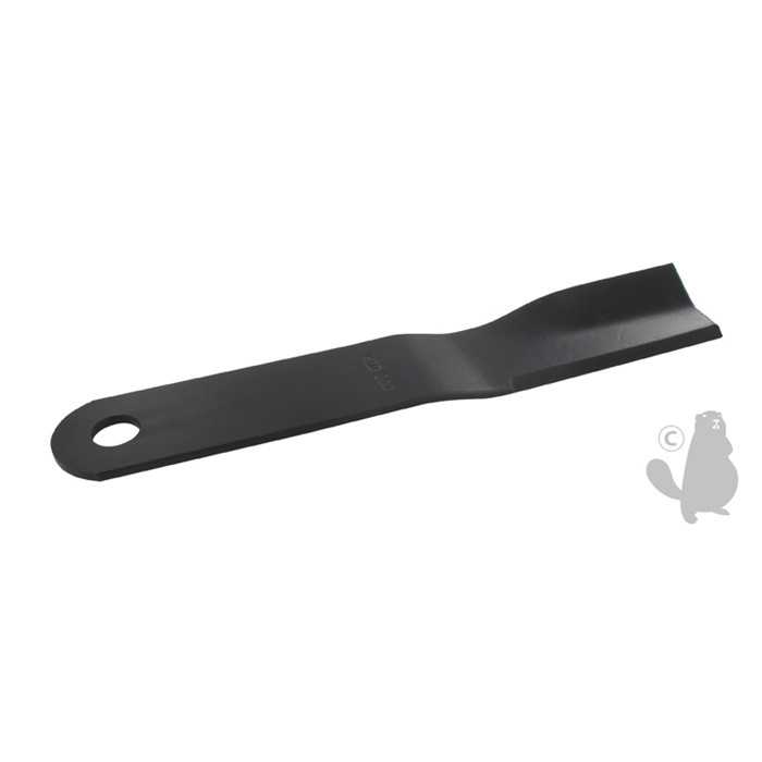 [742-0266] Lame adaptable pour tondeuse MTD - L: 297mm alésage central: 19mm. Remplace origine: 742-0266 742, 1106589, 942-0266, 110-6589, 742-0484