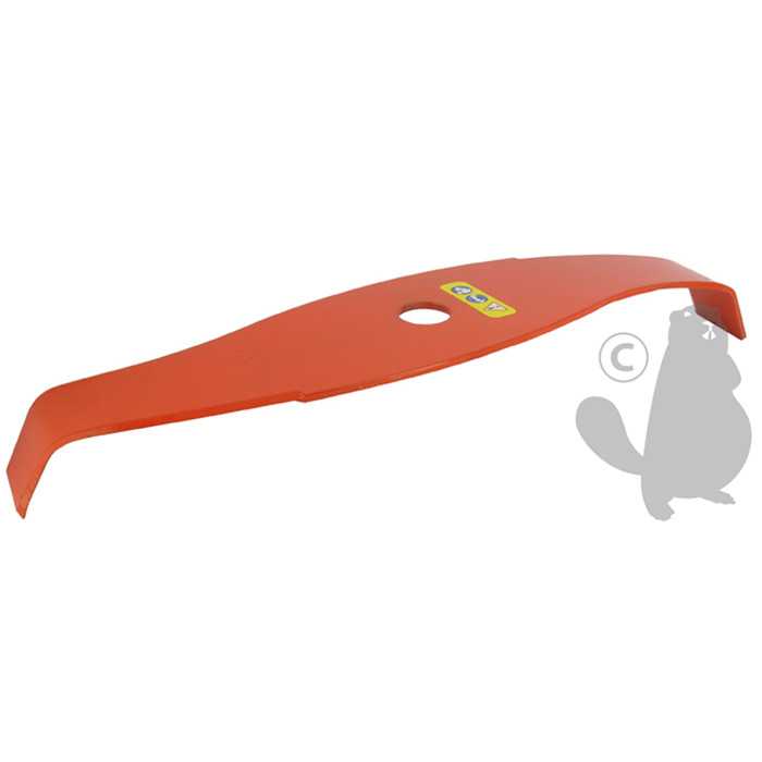 [120-2264] Lame 2 dents spéciale ronces profil courbé réduction du bruit - Couleur orange haute visibilité pou, 1202264, 120-2264