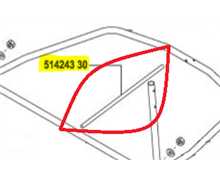 Barre maintien fond de bac ALKO comfort 750, 51424330