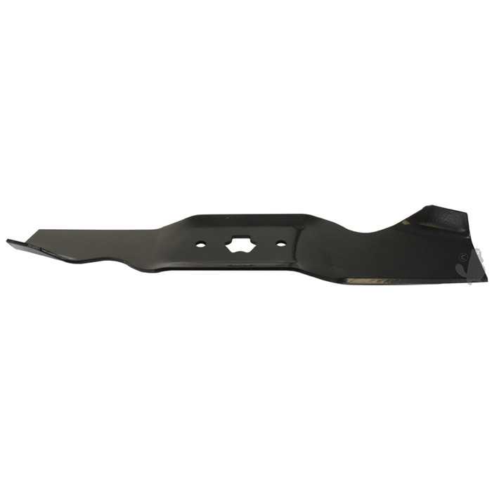 [742-0645] Lame adaptable pour tondeuse 46 MTD - L: 376mm alésage central étoilé H entraxe: 63 5mm. Remplace, 1106591, 110-6591, 942-0645