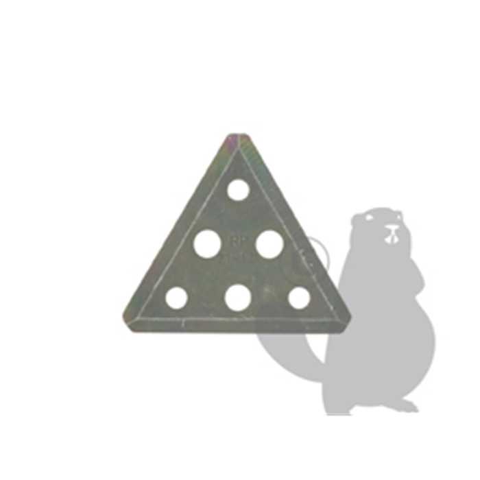 Lame triangulaire adaptable pour tondeuse KYNAST. Remplace origine: 3R1306, 1101119, 110-1119
