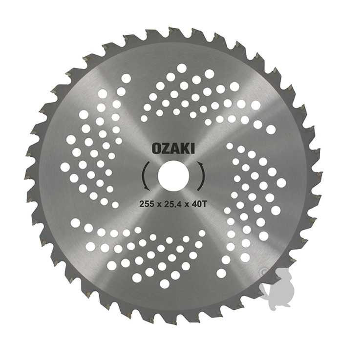 [120-9365] LAME 40 DTS POINTE CARBURE 255X25.4MM, 1209365, 120-9365