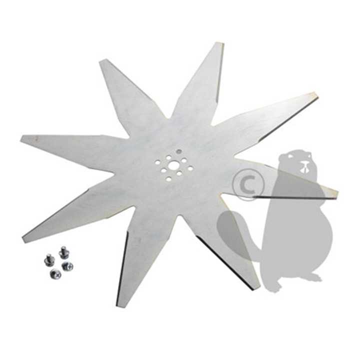 Lame 8 dents dorigine courbée pour robot AMBROGIO / WIPER série L50 - diam : ext: 240mm. Remplace or, 1108329, 110-8329