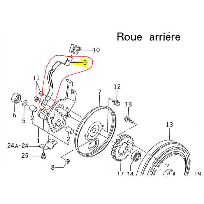 [2500-376-013-20] Levier réglage hauteur de coupe arrière ISEKI SW621, 250037601320, 2500.376.0132.0