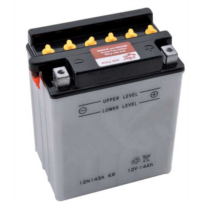 Batterie 12n14-3a + droit  135l90+d
