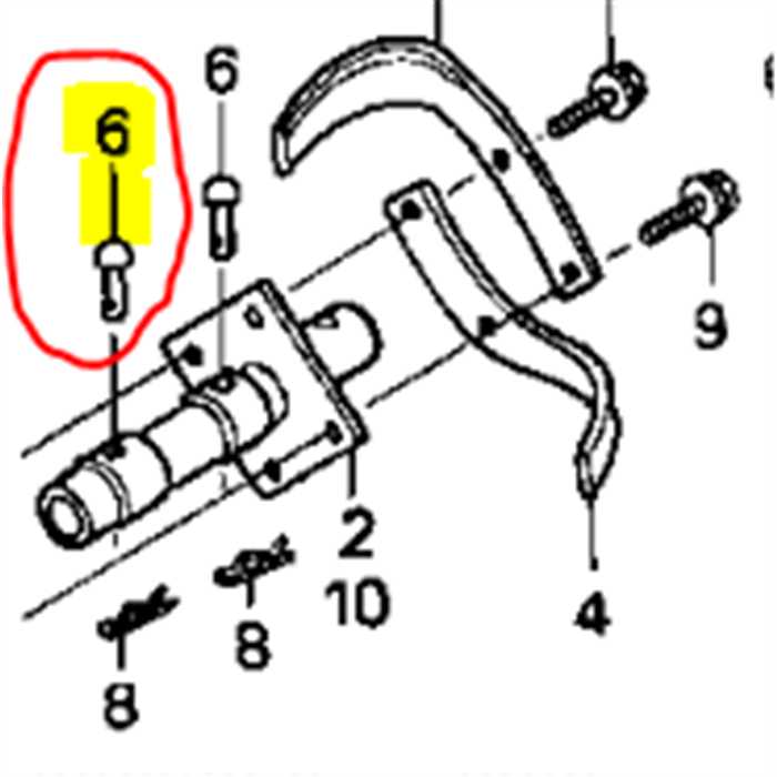[90757-723-670] Goupille de fraise HONDA 10 x 53.5, 90757-723-670