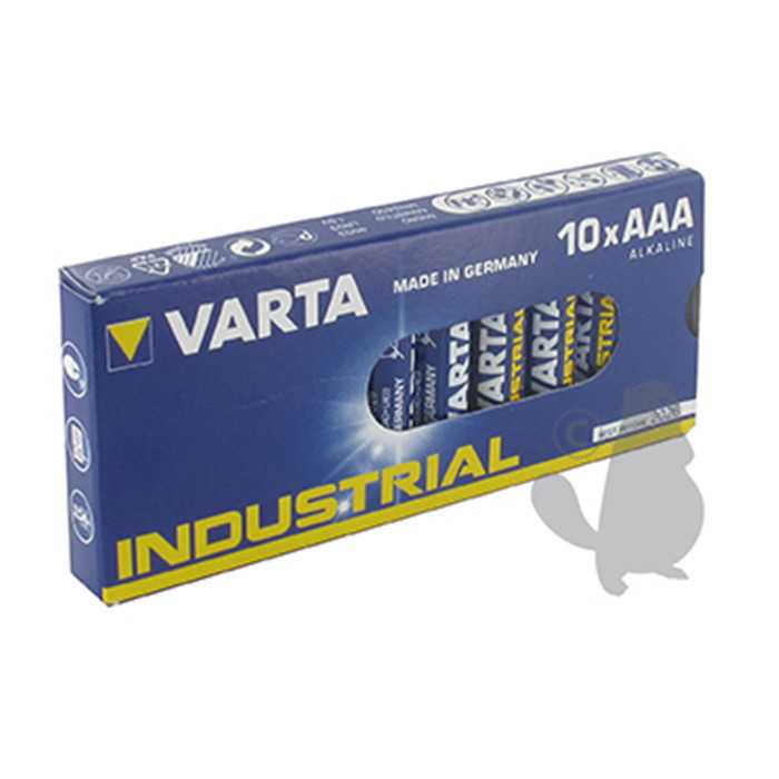NET PACK ATELIER DE 10 PILES VARTA INDUSTRIAL TYPE AAA, 2109907, 210-9907